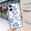 Blue and White Porcelain Case For Realme 15 14 13 12 11 Pro Plus GT6 GT7 Pro C55 C51 C35 C53 C61 C65 C67 C63 C71 C75