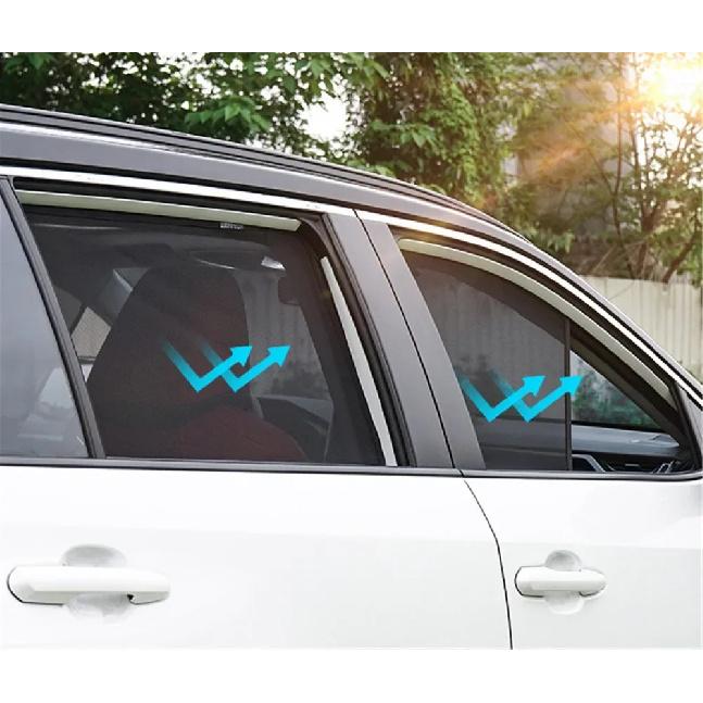 Custom Car Window Sunshade For Volkswagen Tiguan 1st Gen MK1 2007 - 2016 VW Magnetic Curtain Mesh Front Windshield Frame Curtain
