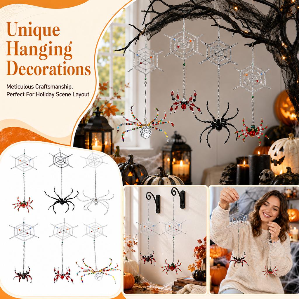 Creative Large Beaded Hanging Ornament for Home Halloween Party Decor