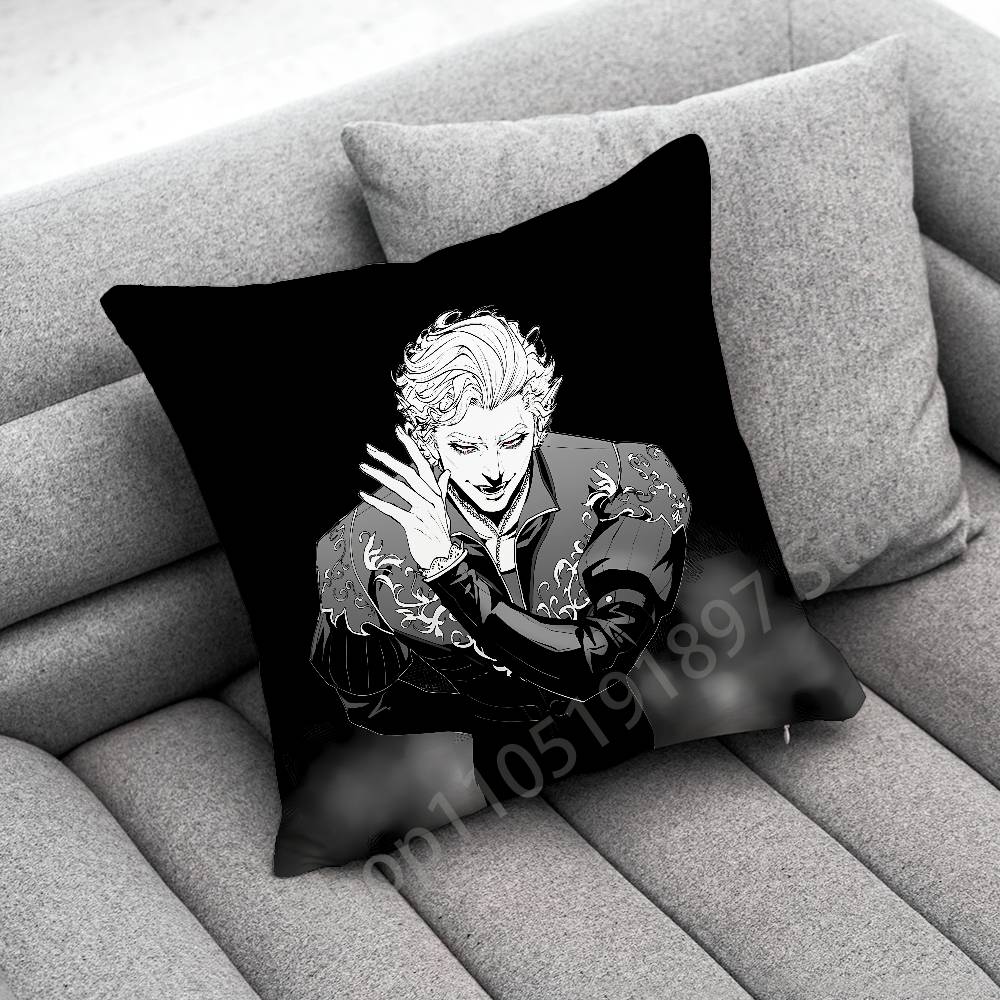 B-Baldurs G-Gate 3 Astarion Throw Pillow Case For 55x55cm 40x40cm 45x45cm 50x50cm 30x30cm Square Office Pillowship Cover