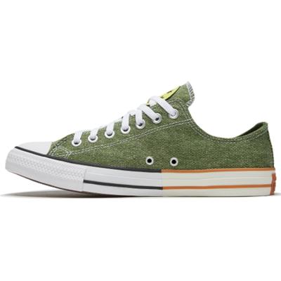 Chuck Taylor All Star Round Toe Lace-Up Low Top Canvas Shoes Unisex Forest Green