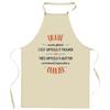 Planetee Kitchen Apron A Mae Also Great | Original Humorous Gift for Cook Protective Clothing Blouse Barbecue