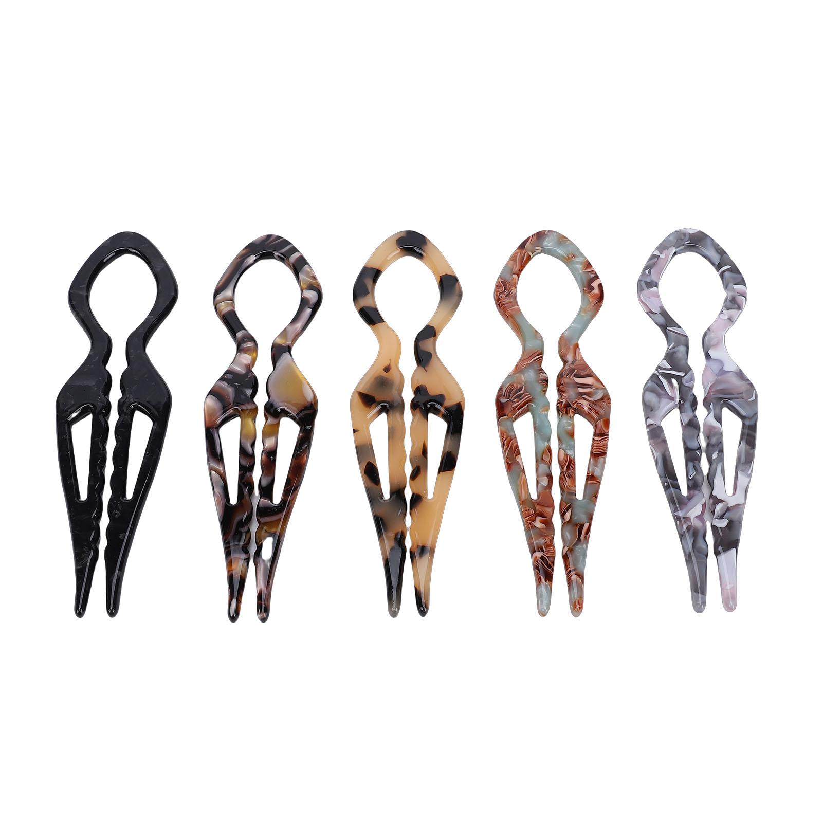 Французская заколка для волос Французская U-образная заколка для волос Двойная элегантная винтажная заколка для волос Аксессуары для волос U-образная шпилька для женщин