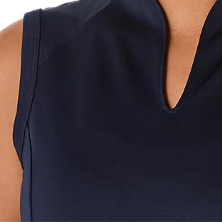 Asics Court Dress Casual Comfortable Versatile Fashion Sleeveless Dress Women Dresses Midnight-Blue 2042A372-400