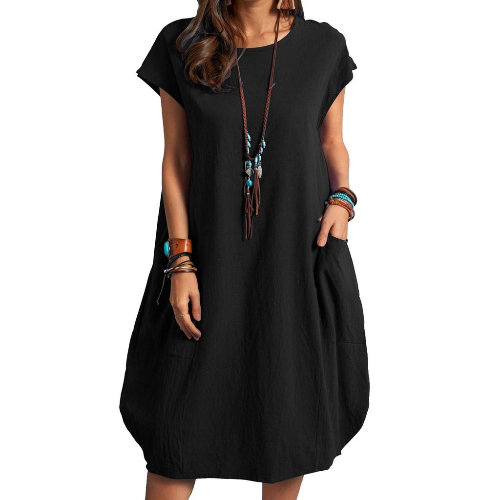 Elegantes Sommerkleid für Damen mit Taschen - Bequem und Hochwertig