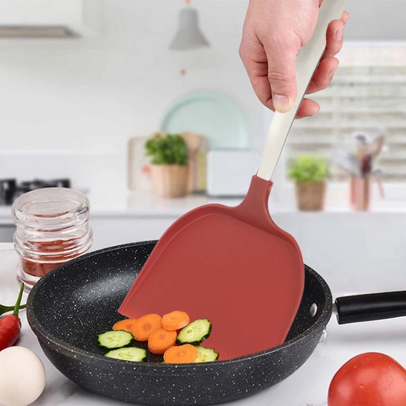 Food Grade Silicone Pan Spatula Roasted Pancakes Fried Eggs Non Stick Pan High Temperature Resistant Frying Spatula Pizza Shovel Premium Quality