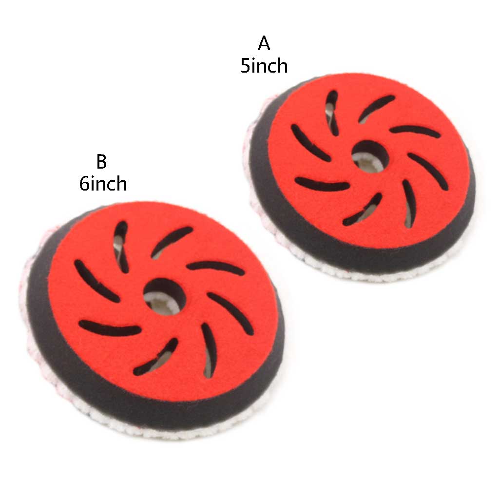 Fast and Smooth Buffing Pad Automotive Polisher for Drill Buffer Attachment 5"/6" Polishing Pad For Compounding, Waxing