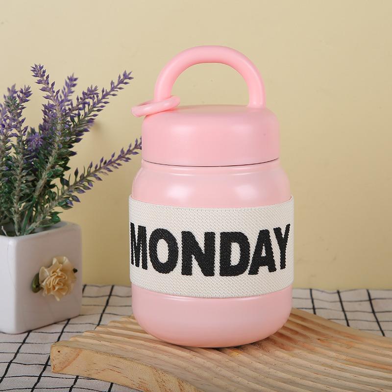 

500 мл термокружка из нержавеющей стали термосы кофейная чашка дорожная изолированная термокружка термобутылка для воды 500ml розовый