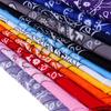 12Pcs Chic Unisex Floral Print Cycling Sport Square Bandana Head Scarf Headdress