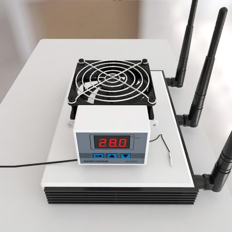 80mm USB Fan with Intelligent Temperature Control for Electronics Cooling PC Routers Fan Highly Airflows Routers Fan