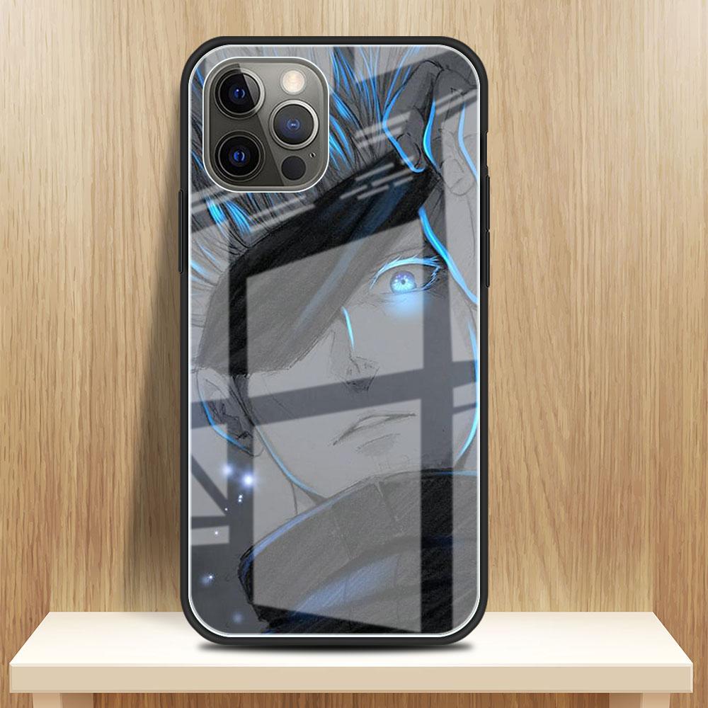 Jujutsu Kaisen Glass Case For Apple iPhone 14 13 Pro 11 12 7 8 Plus SE 2022 XR X XS Max 6 6S Tempered Phone Cover