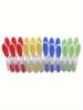 12pcs / Pack Soft Laundry Folder Small Drying Clip Plastic Clothespin Windproof Underwear Socks Drying Rack Clothespin