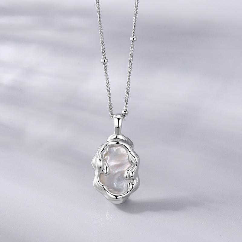 

Baoyilong S925 Silver Mother-of-Pearl Women s Necklace and Pendant 925 Silver
