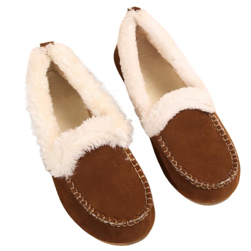 Winter Flats Fur Warm Loafers Women Shoes 2025 Trend New Short Plush Shallow Casual Sneakers Shoes Cozy Walking Zapatillas Mujer