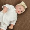 Lifelike 46 Cm Reborn Baby Girl Doll Meadow Whole Body Silicone Simulation Doll Can Bath Handmade 3D Painted Skin Newborn Dolls for Kids Holiday Gifts