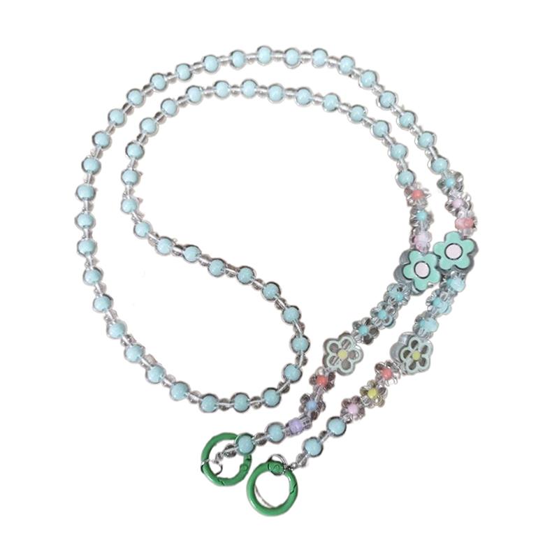 Crossbody Long  Beaded Mobile Phone Hanging Chain Mobile Phone Case Lanyard Travel Bag Chain Rope Suitable For Phone