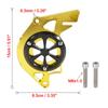 F FIERCE CYCLE Sprocket Cover Front Chain Guard Engine Cover Replacement CNC Aluminum Motorcycle Parts Compatible with Honda MSX125 Gold Tone