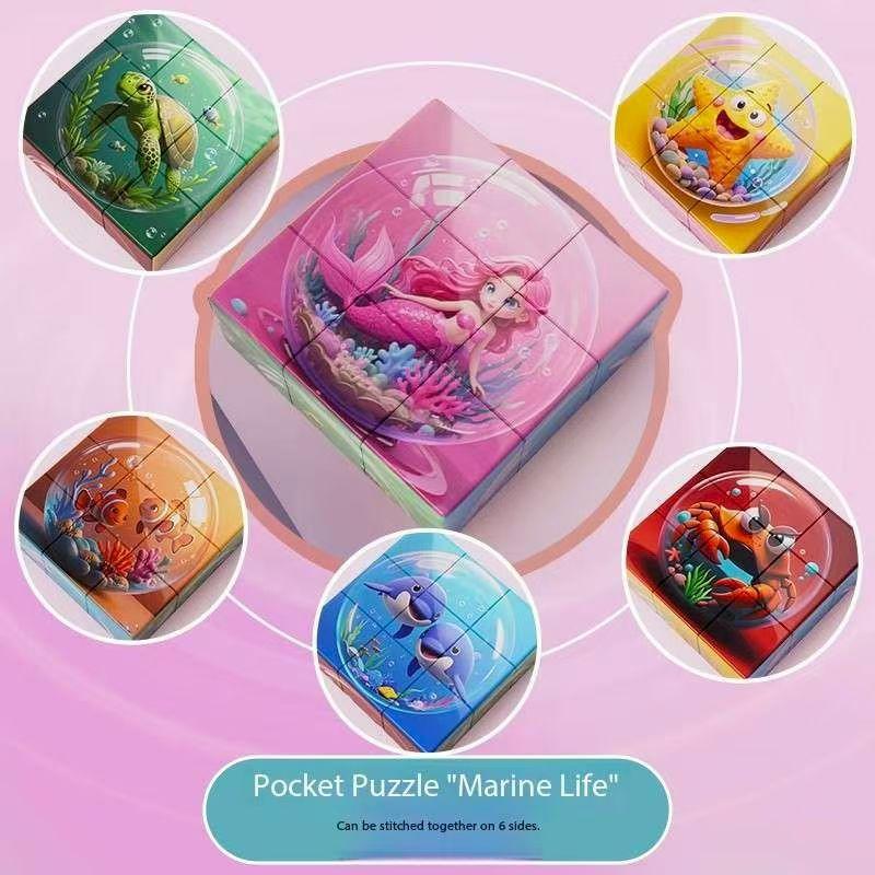 Non-Toxic 3D Magnetic Puzzle Blocks For Kids - Cartoon Dinosaurs Cars Animals Diy Magnetic Building Blocks Toys For Children Adult Toy