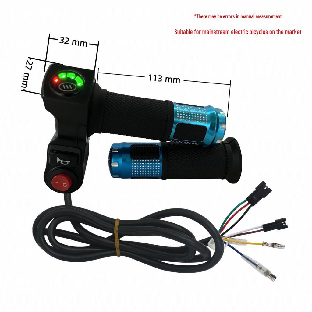 Four-Light Switch with 23P Voltage Display Electric Vehicle Throttle Grip