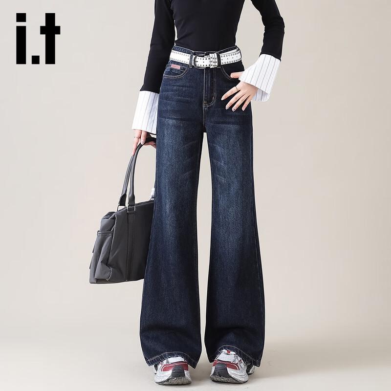 Izzue IT Women's High-Waisted Slim Bootcut Jeans