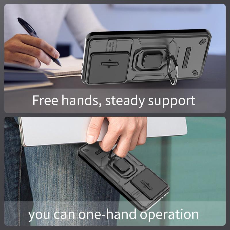 Armor Funda für Xiaomi 14T Pro Hülle Schiebeobjektiv Kamera Ringständer Schutz Rückseite Für Mi 14T Mi14T Xiaomi14T 14 T Pro Capa