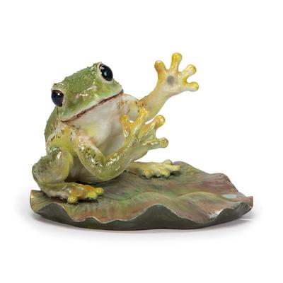 Ubia Frog Smartphone Stand, 11.5 X 10.8 X 8 Cm, Doll Figurine, Animal Ornament, Garden Decor, Frog, H23190
