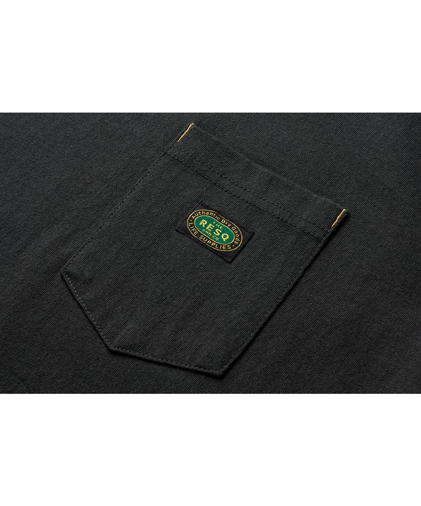 Deoleseukyu Yosemite Pocket Tee [Charcoal Green Shade]