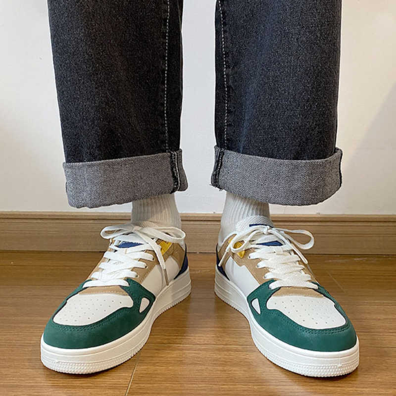 Sneaker mit Schnürung und dickem Absatz für Herren, gewebte weiße Flats, Herren-Sportschuhe, Sport-Bascket, neues athletisches Schuhmodell