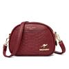 Women's Bag Crossbody Shoulder Bag Women's Fashion Crocodile Print Bag Multi-layer Small Square Bag