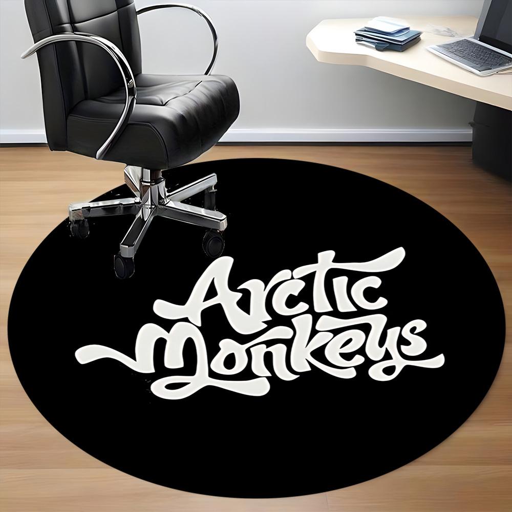 1pc Arctic Monkeys Band Chair Carpet for Office Non Slip, Lightweight, Machine Washable Rug for Office Holiday Decor