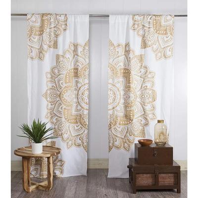 Mandala Jóga Láska Indický Hippie Boho Luxusní Záclony Evropský Obývací pokoj Ložnice Kuchyň Dekorace Okenní Ošetření