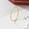 Non-Fading Ultra-Fine Titanium Steel Pinky Ring - Elegant Light Luxury Design for Women