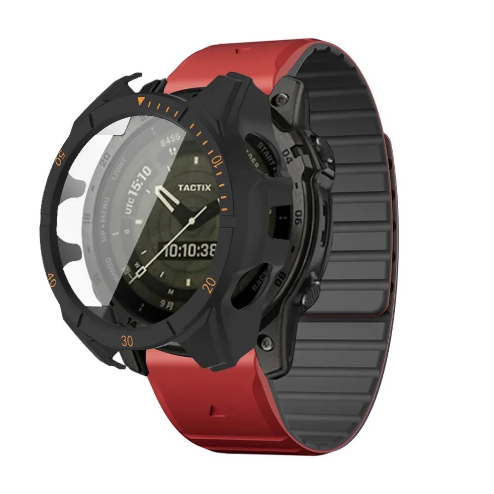 

Ремінець+Чохол Для Garmin Fenix 8 47 51мм Захисне Скло Магнітний Силіконовий Ремінець Швидкознімний Браслет Захисник Fenix8 Аксесуари Fenix 8 47mm-Solar