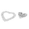 2 Pezzi Pizzo Cuore Metallo Fustelle Taglio Fai da Te Scrapbooking Carta Biglietto Album Artigianato Stampo