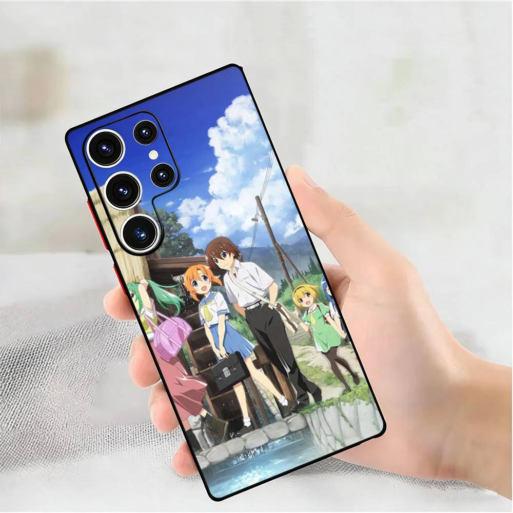 

H-Higurashii When They Cry Silicone Case For Samsung Galaxy S 25,24,23,22,21,20 Plus Ultra 5G Lite Shockproof Cover Samsung S21lite