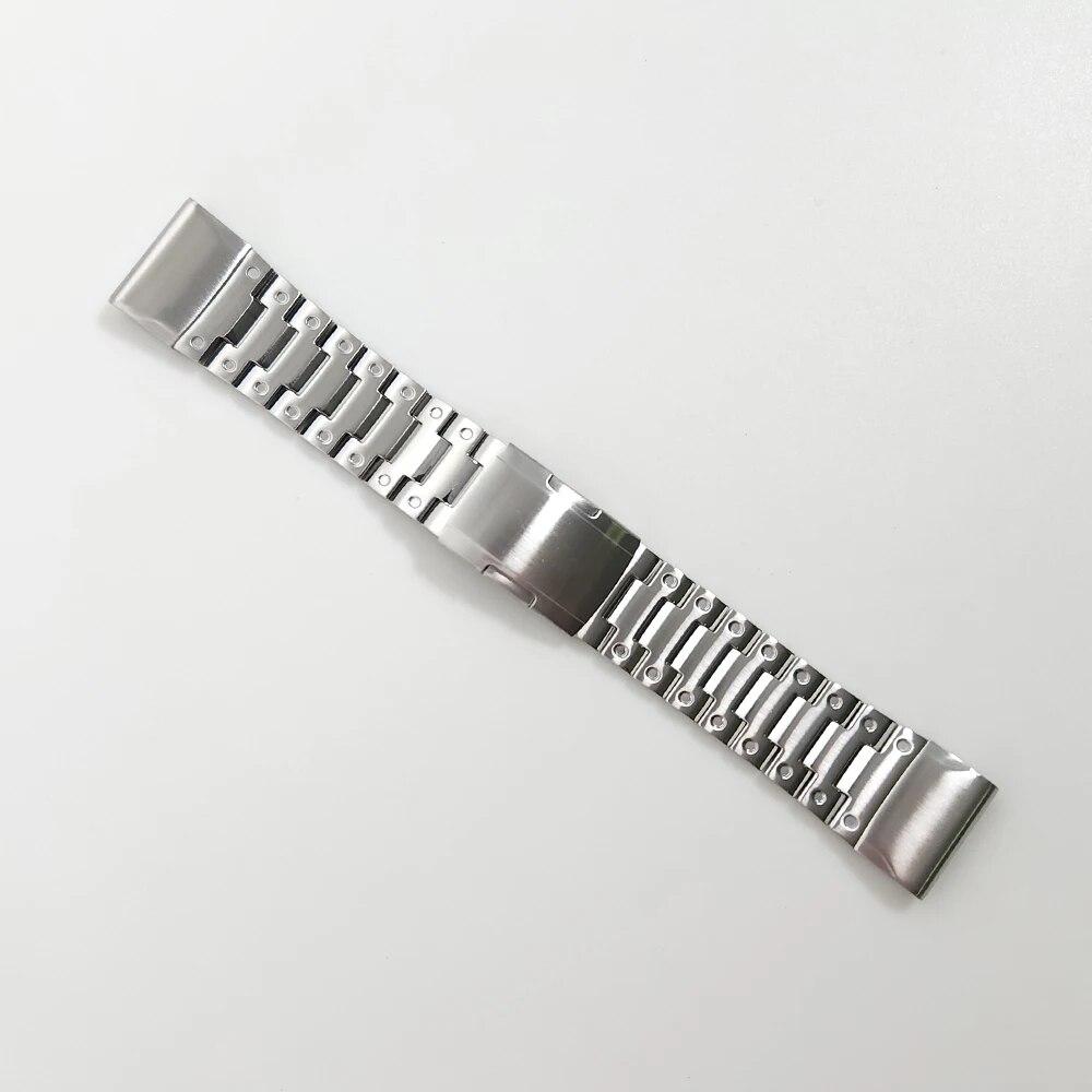 22mm 26mm Metal Stainless Steel Strap Modification Wristband For Garmin Tactix 7 Pro/Tactix Delta Solar Quickfit Watch Band Accessories