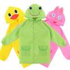 Niedlicher Kinderregenmantel Wasserdicht Kinder Ente Frosch Regenponcho Regenjacke Jacke mit Rucksackposition Schülerregenbekleidung