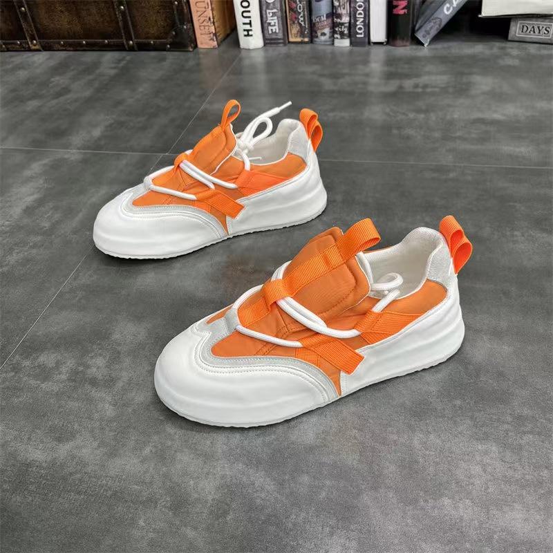 Walking Men Shoes Fashion Color Block Loafer Trainers Casual Flats Sneakers Woman Casual Badages Luxury Designer Chunky Sneakers