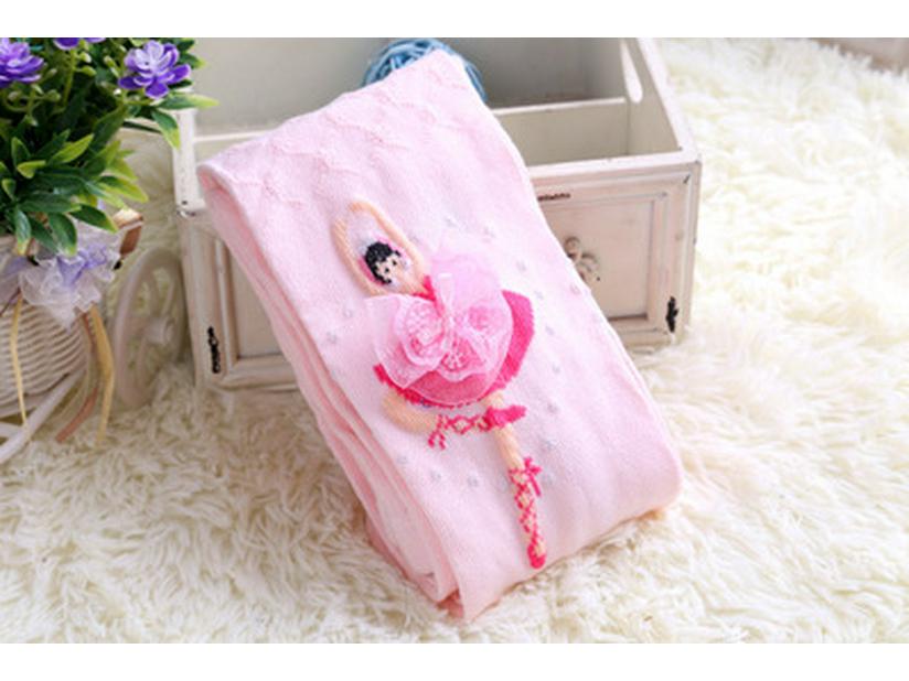 

Весенне-осенние сетчатые вязаные колготки для балетной принцессы для девочек M [Height 100-120CM]