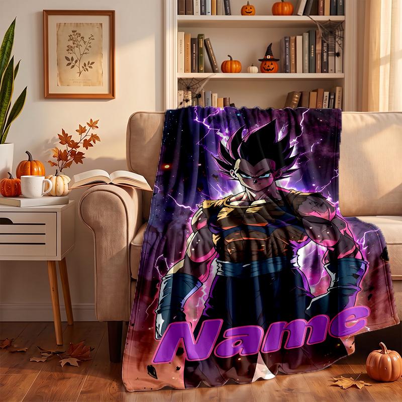 Vegeta Custom Flannel Blankets Soft Warm Cozy Throws for Home Decor Holiday Gifts