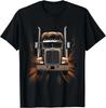 Trucker American Flag Big Rig Semi-Trailer Truck Driver Gift Unisex T-Shirt