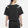 Nike Sportswear Swoosh Logo Crop Top T-Shirt Women Tops Black DD5591-010