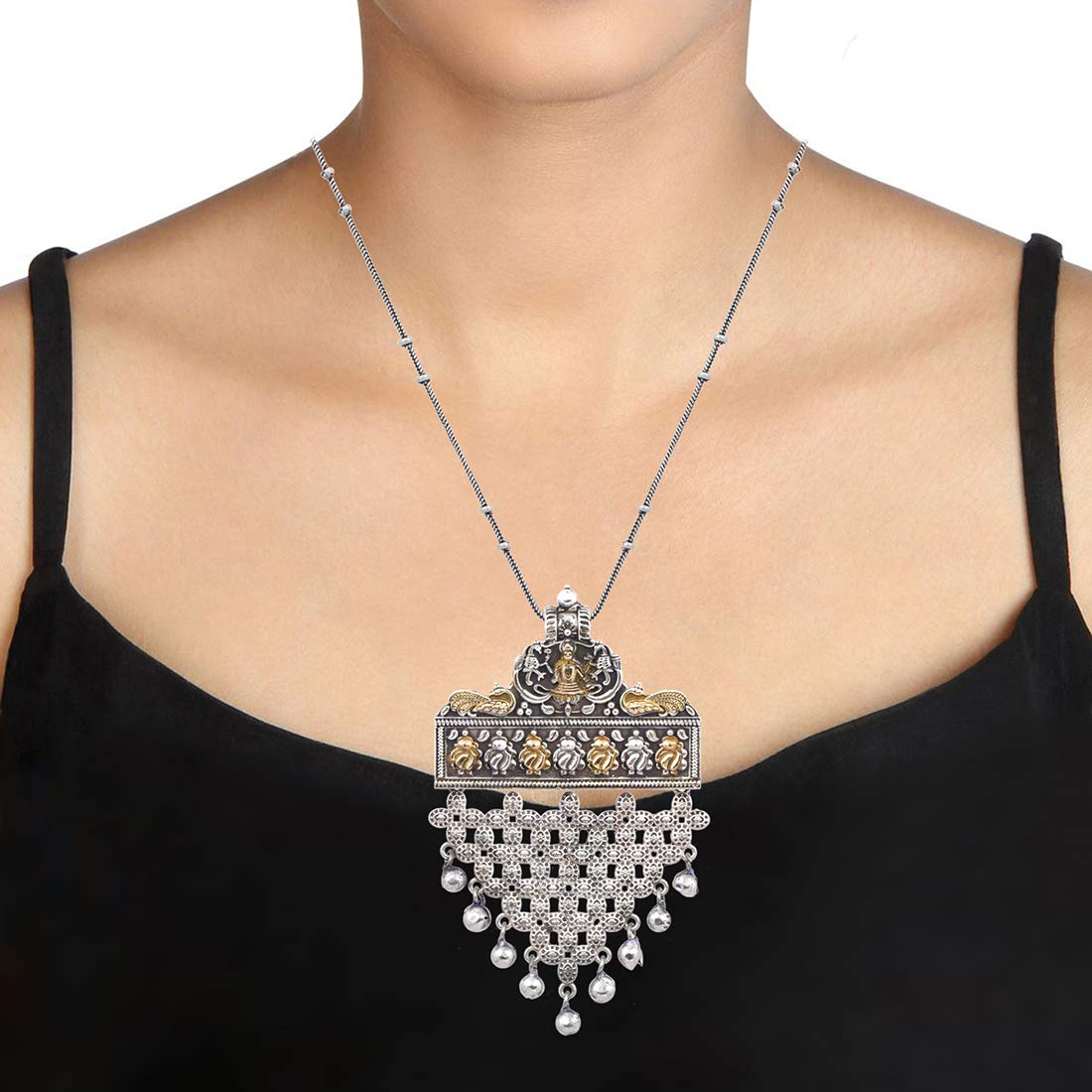 

Комплект ожерелья с подвеской из посеребренного сплава для женщин и девочек