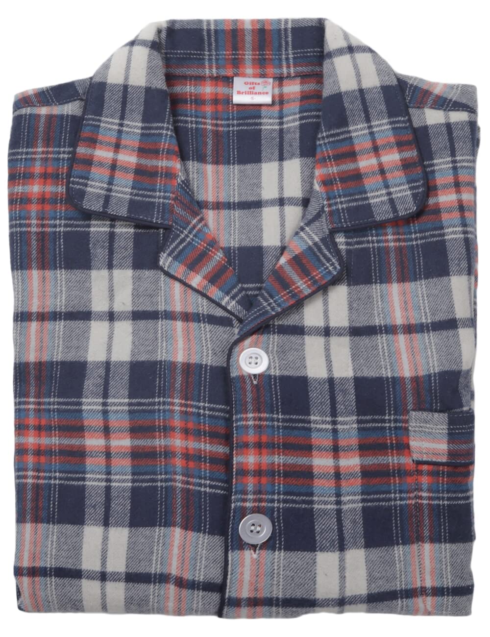 

Подарки блеска Фланелевая зимняя пижама мужская (Размер Маленький, Разноцветный) PJ_3252