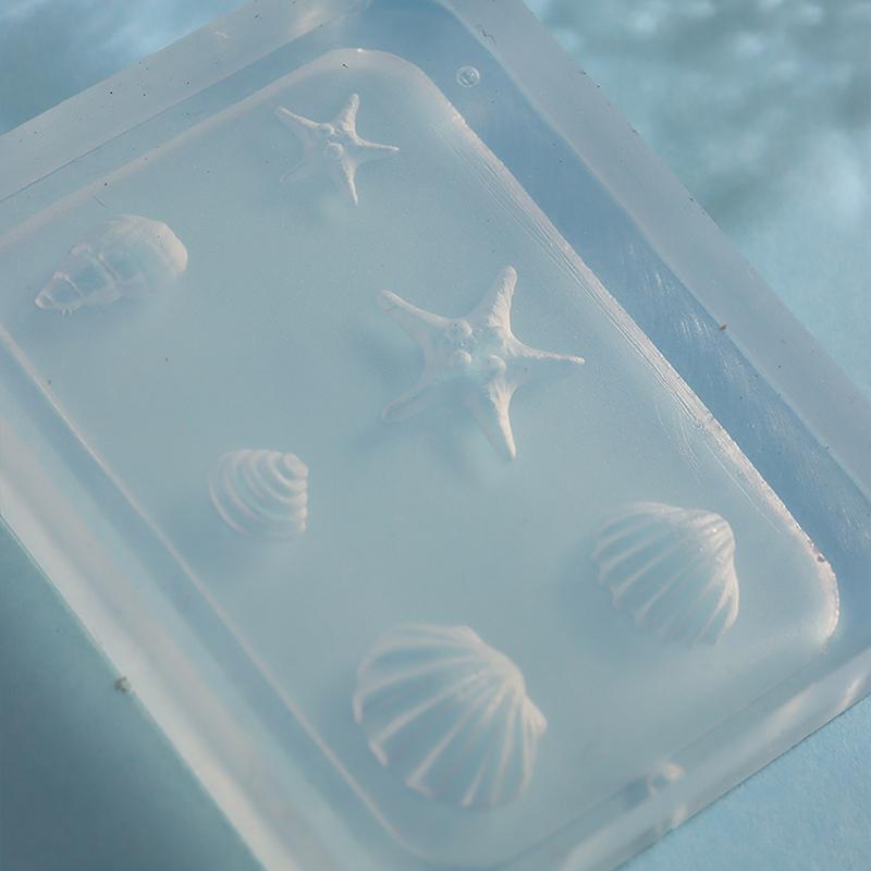 Nail Art Soft Silicone Mold Shell Conch Molds 3D Silicone Carved Ocean Style Diy Nail Design Template Nail Accessories For Salon
