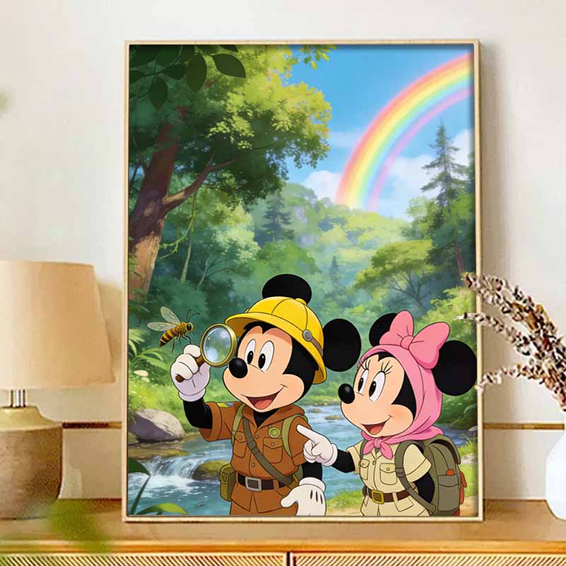 Disney DIY Diamond Painting 5d Full Diamond Cartoon Cross Stitch Diamond Living Room Bedroom Decorative Painting