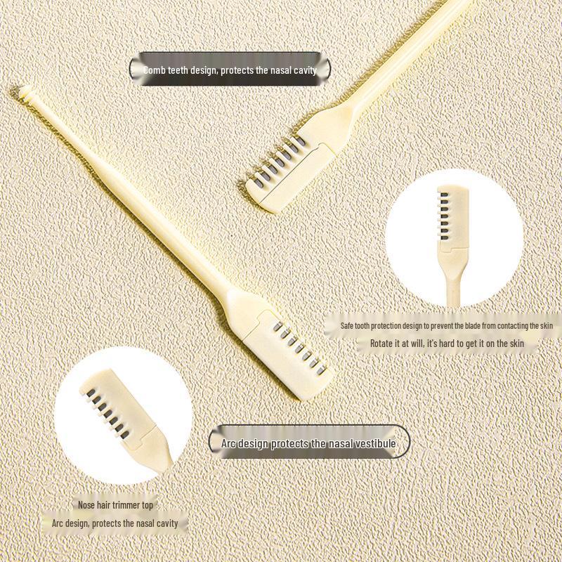 Men's Double-Sided Manual Nose Hair Trimmer - Safe, Easy-to-Clean Nose Hair Razor