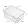 Plastic Food Storage Containers With Lids Airtight Kitchen Organizer Boxes For Refrigerator Pantry