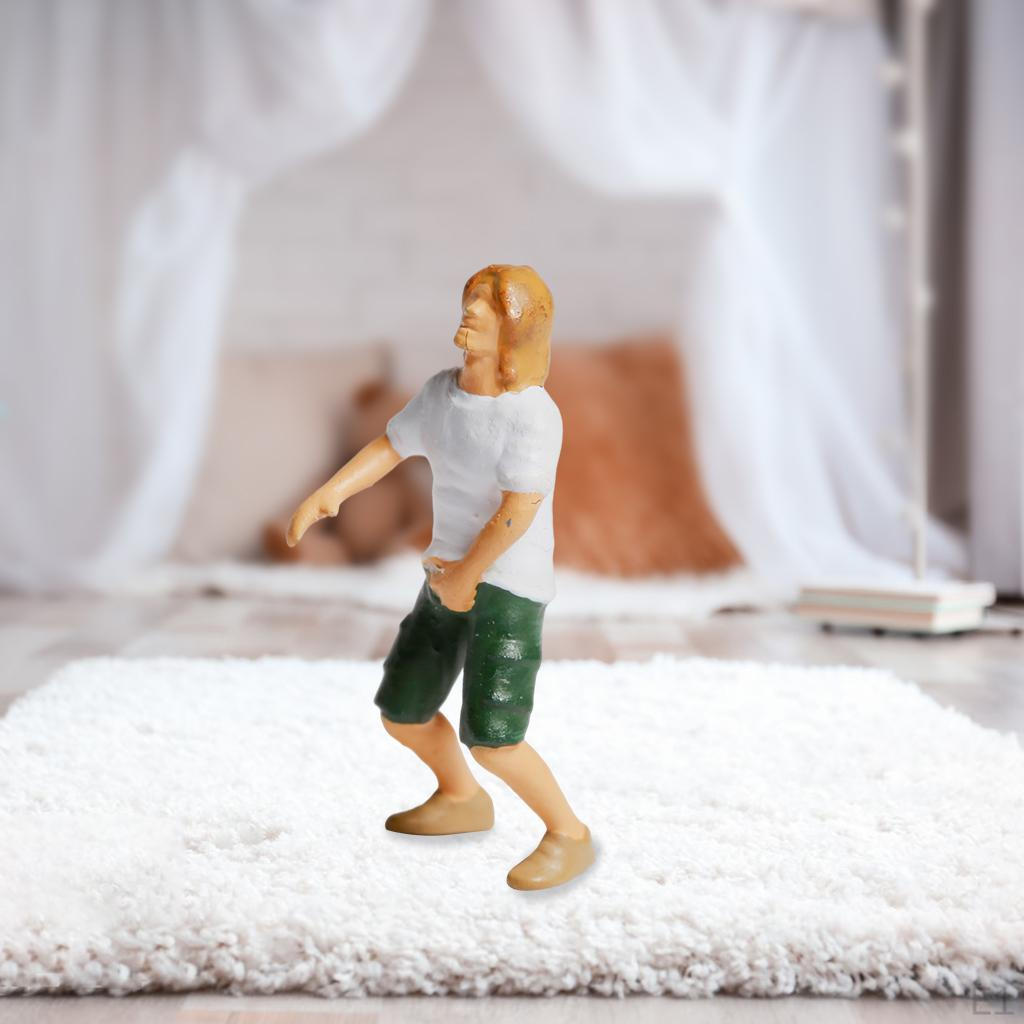 1:87 Miniature Scene People Figures Diorama Painted Human Figure HO Scale