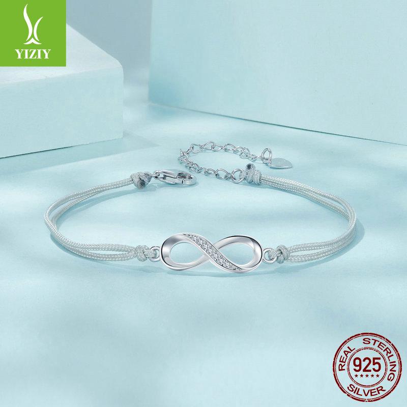 Classic Infinity Symbol Bracelet, Popular S925 Sterling Silver Bracelet Jewelry